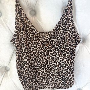 Urban Outfitters Leopard Print Tank Top